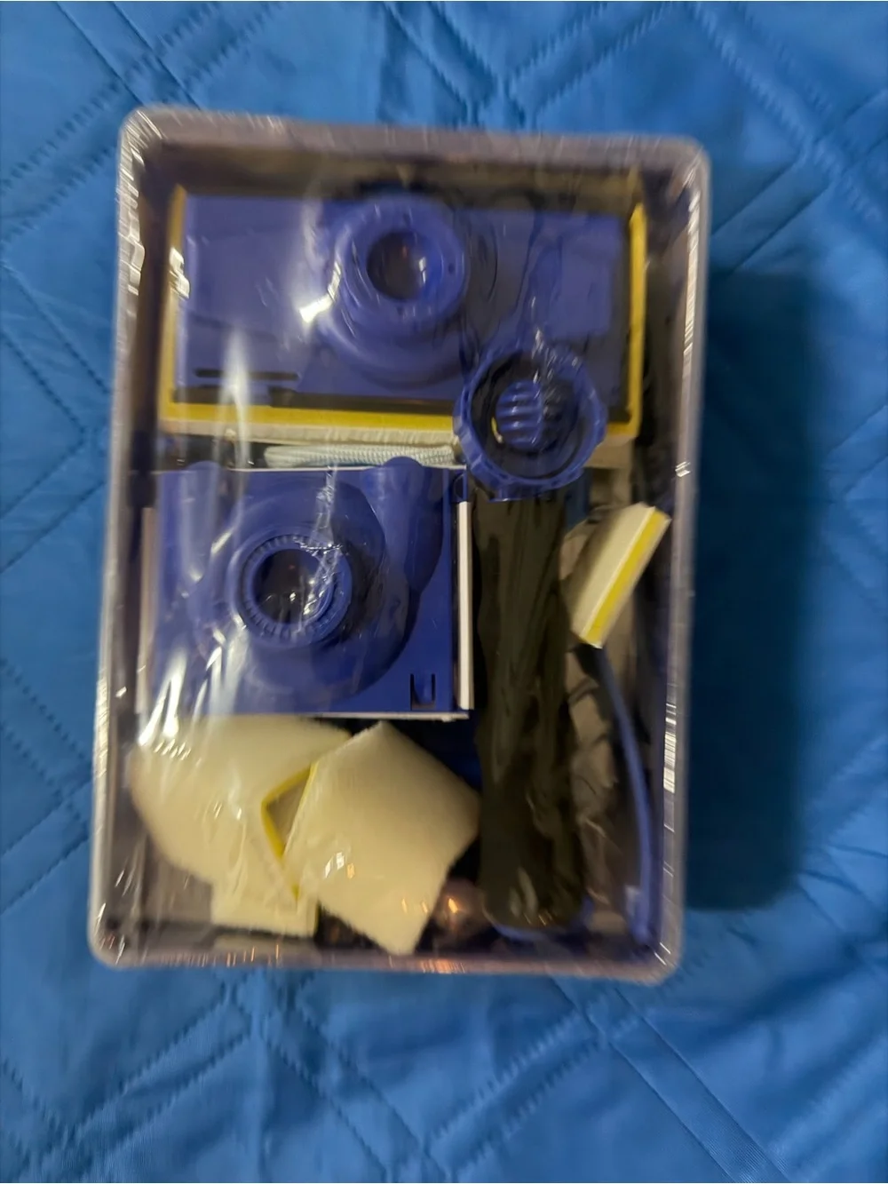 Multi-Purpose Blue Foam Paint Roller & Tray Kit - Home Storage & Organization